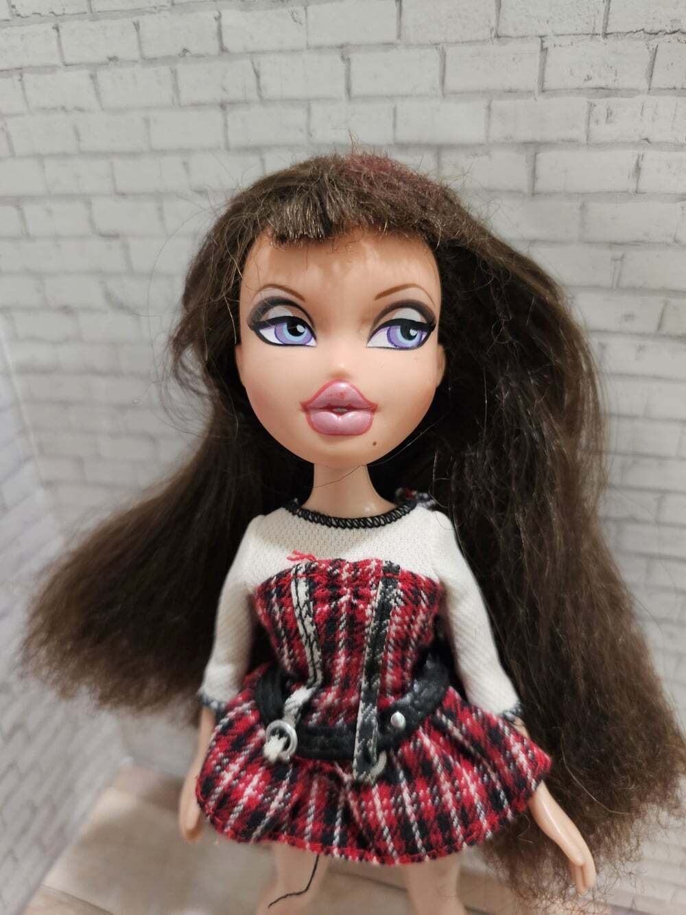 Bratz 2010 Twiins Roxxi Doll 10th Anniversary Plaid Outfit Brown Hair MGA